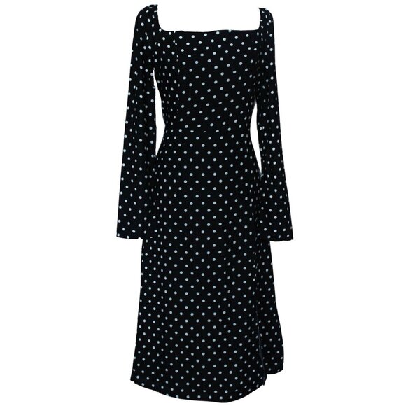 Polka Dot Midi Parisian Dress - Picture 1 of 9